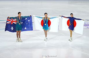 Mao SHIMADA, Hana BATH and Mayuko OKA